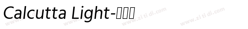 Calcutta Light字体转换